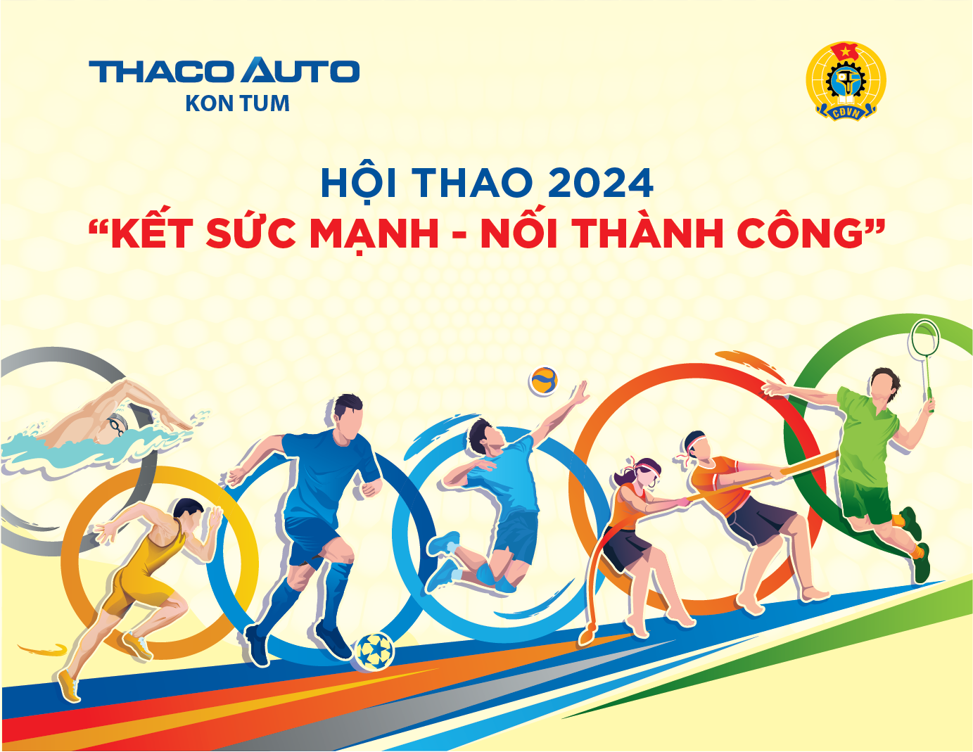 Chính thức khai mạc Hội thao “Kết sức mạnh - Nối thành công” năm 2024 tại THACO AUTO Kon Tum