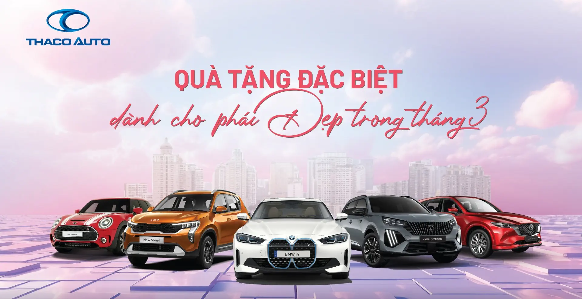 THACO AUTO Kon Tum dành nhiều ưu đãi đặc biệt cho phái đẹp trong tháng 3