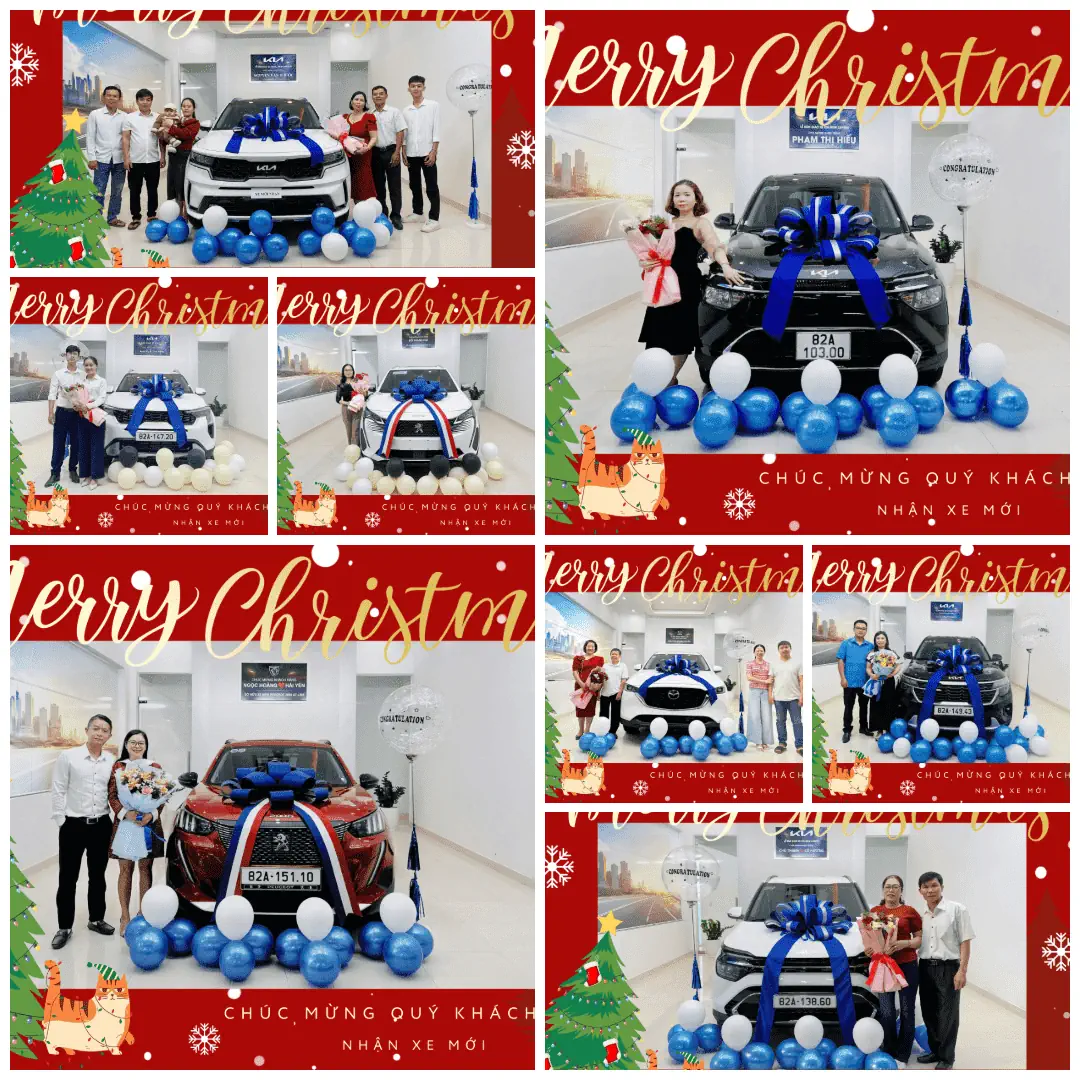 Rộn ràng lễ bàn giao xe tháng 12 tại THACO AUTO Kon Tum