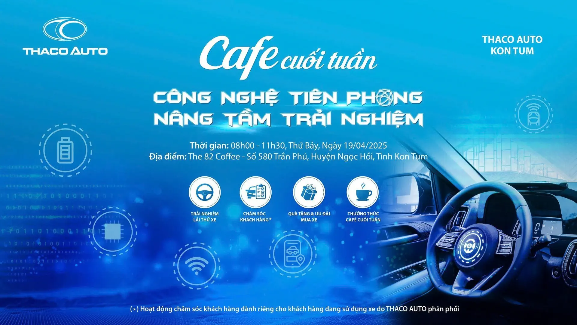 CÙNG THACO AUTO NÂNG TẦM TRẢI NGHIỆM VỚI CHƯƠNG TRÌNH “CAFE CUỐI TUẦN” CHỦ ĐỀ CÔNG NGHỆ