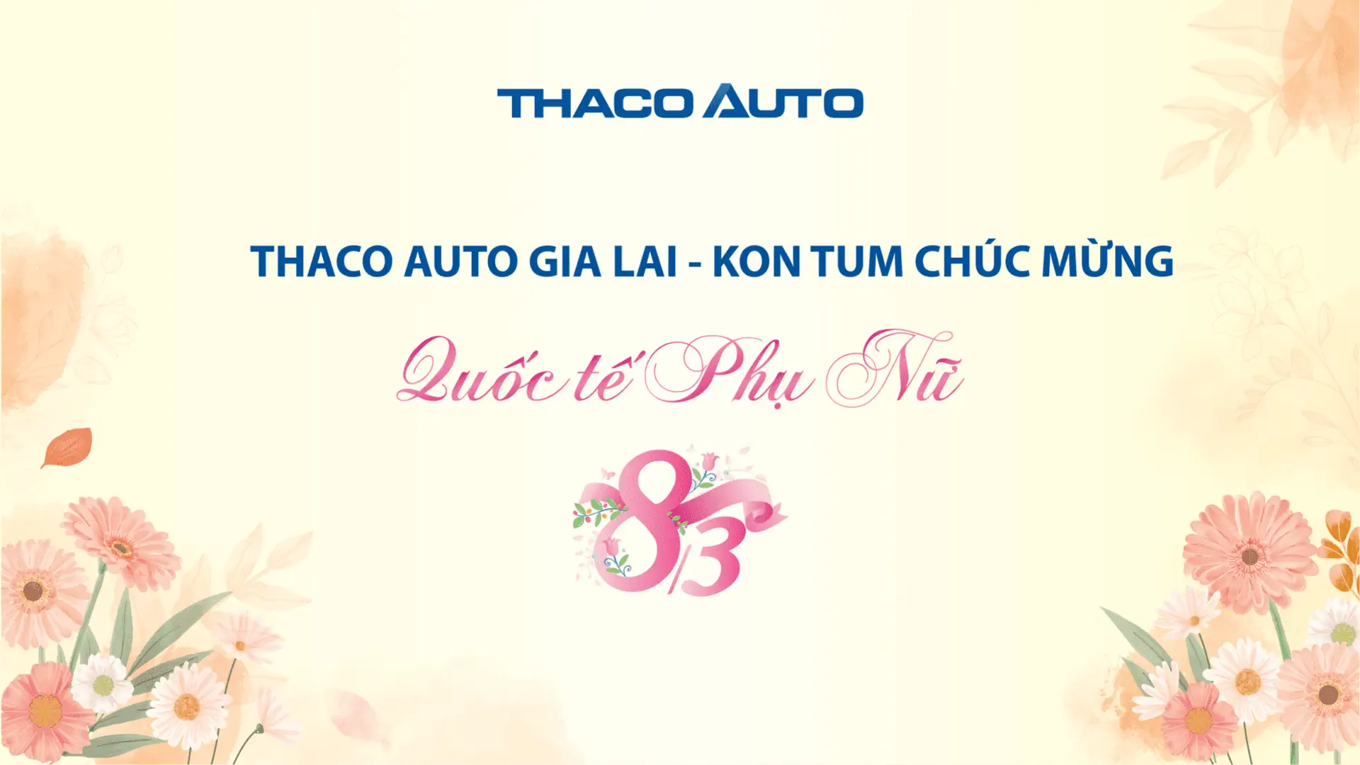 CHÚC MỪNG NGÀY QUỐC TẾ PHỤ NỮ 8/3